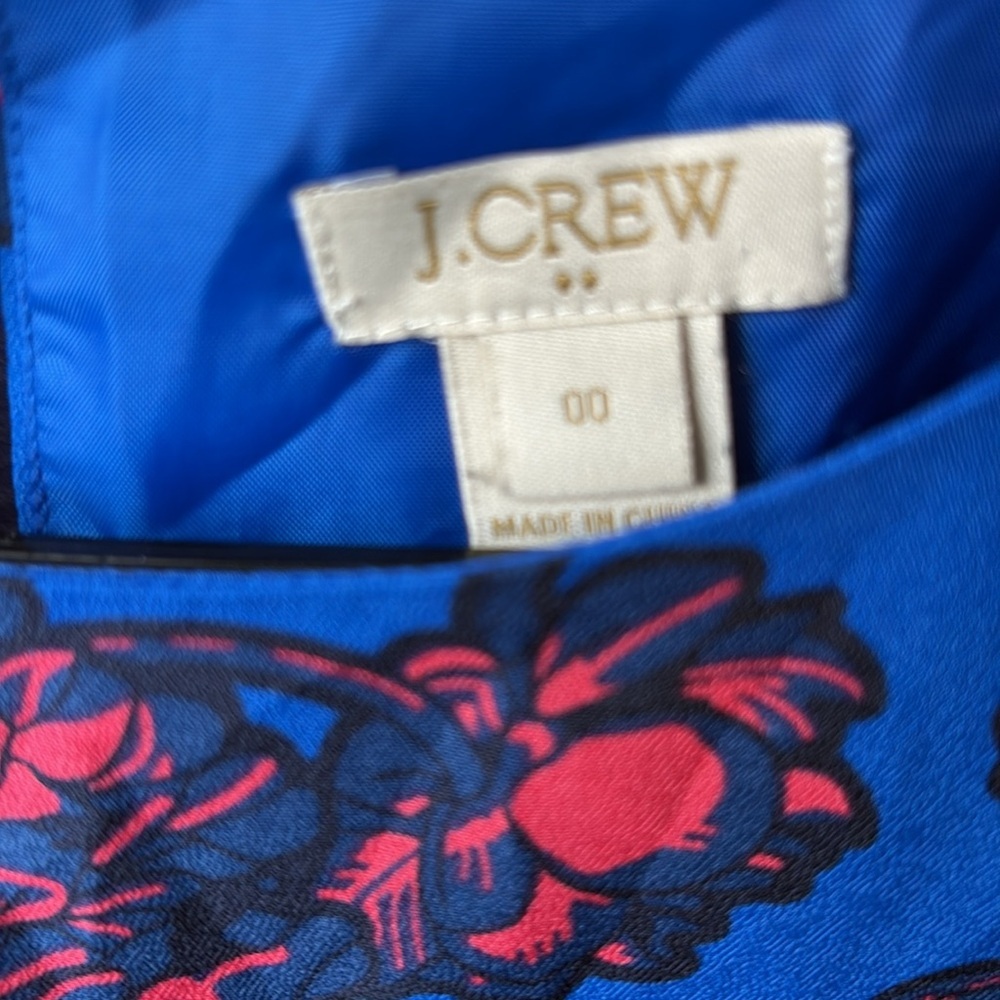 J. Crew Pink and Blue Sheath Mini Dress - Picture 3 of 4